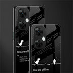 you are offline back phone cover | glass case for oneplus nord ce 3 lite