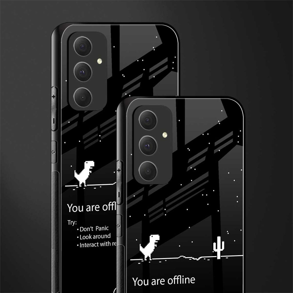 you are offline back phone cover | glass case for samsung galaxy a54 5g