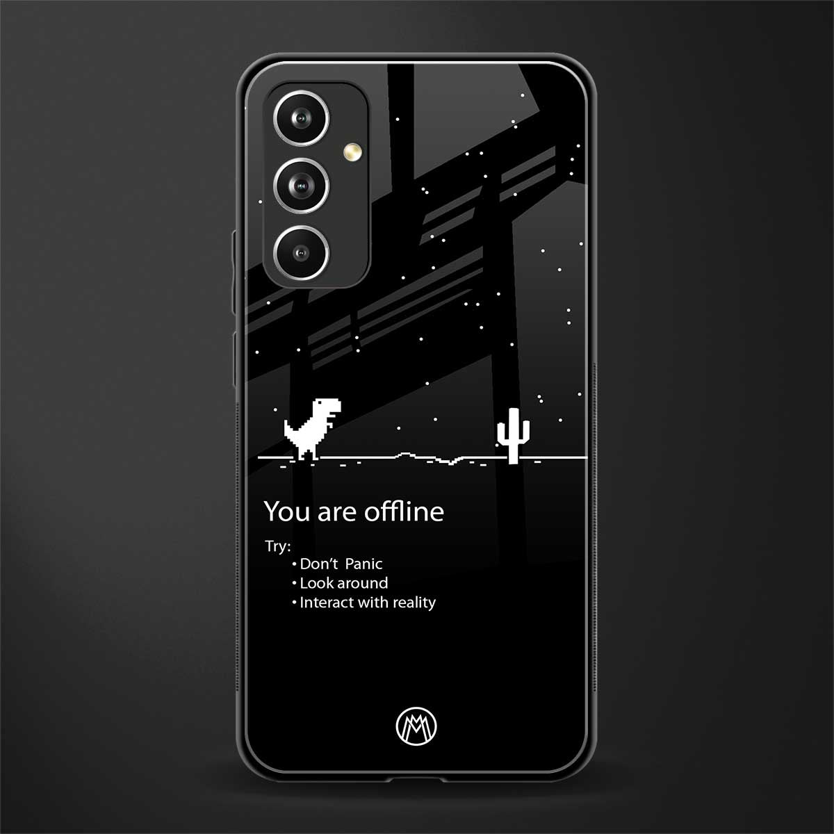 you are offline back phone cover | glass case for samsung galaxy a54 5g