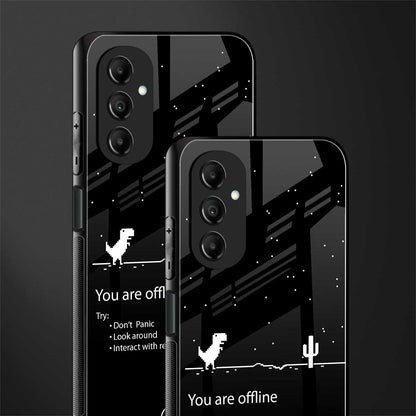 you are offline back phone cover | glass case for samsung galaxy a14 5g