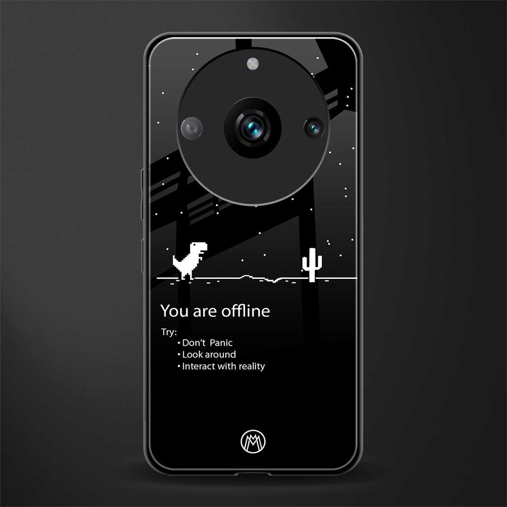 you are offline back phone cover | glass case for realme 11 pro 5g
