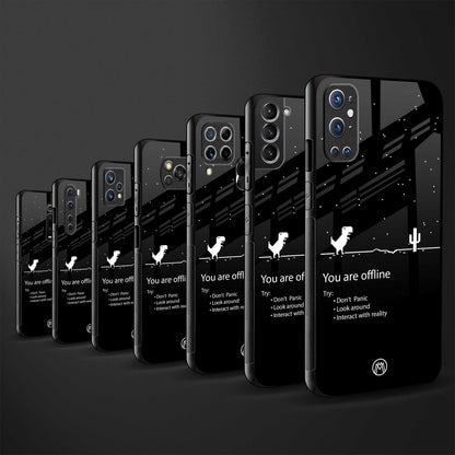 you are offline back phone cover | glass case for vivo v27 pro 5g