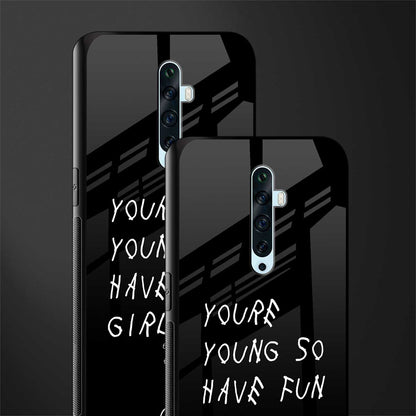 you are young glass case for oppo reno 2f image-2