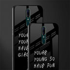you are young glass case for oppo a9 image-2