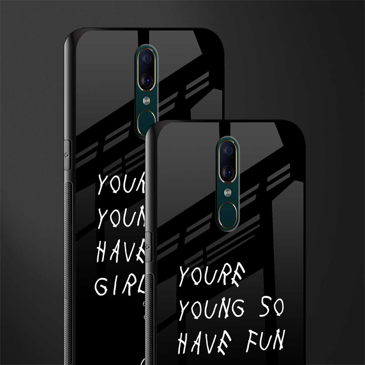 you are young glass case for oppo a9 image-2