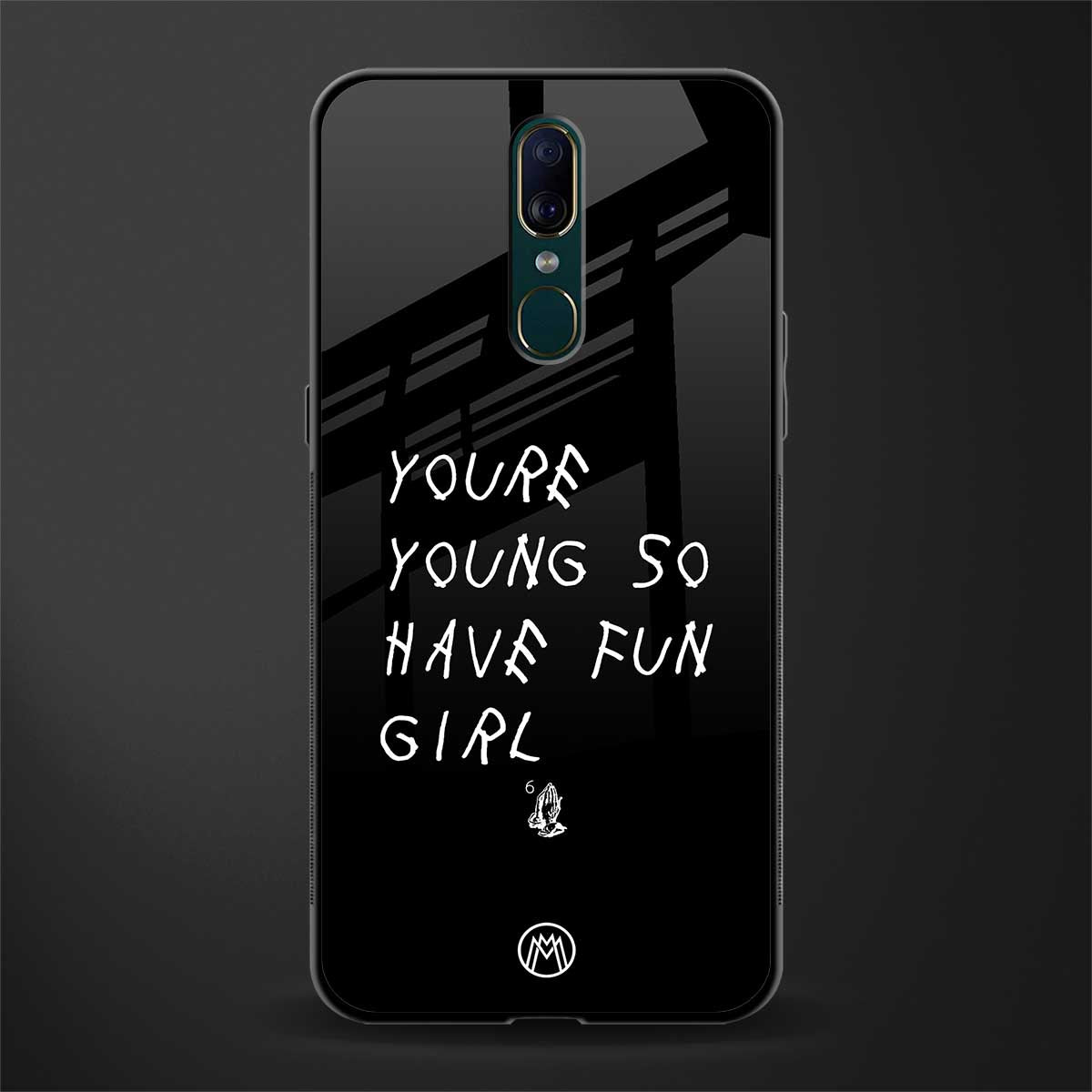 you are young glass case for oppo a9 image