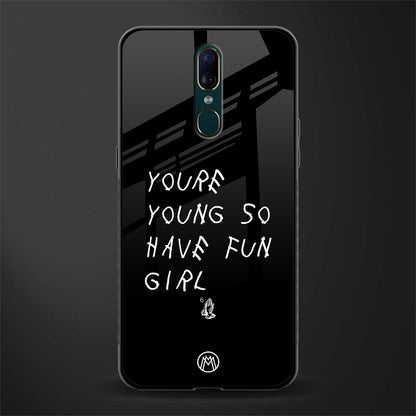 you are young glass case for oppo f11 image