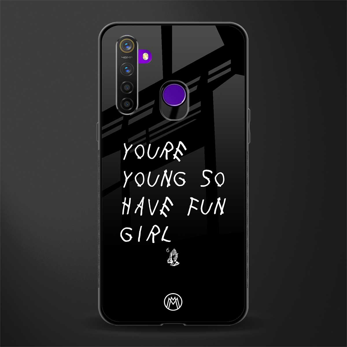 you are young glass case for realme narzo 10 image