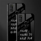 you are young glass case for samsung galaxy m21 image-2