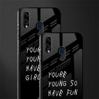 you are young glass case for samsung galaxy m10s image-2