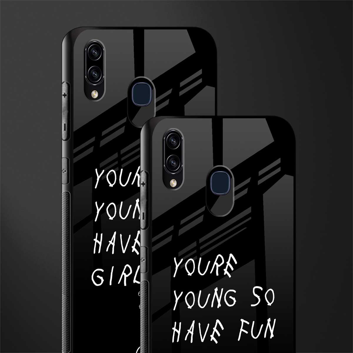 you are young glass case for samsung galaxy m10s image-2