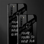 you are young glass case for redmi note 8 image-2