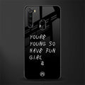 you are young glass case for redmi note 8 image