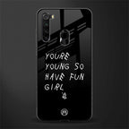 you are young glass case for redmi note 8 image