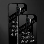 you are young glass case for redmi note 8 pro image-2