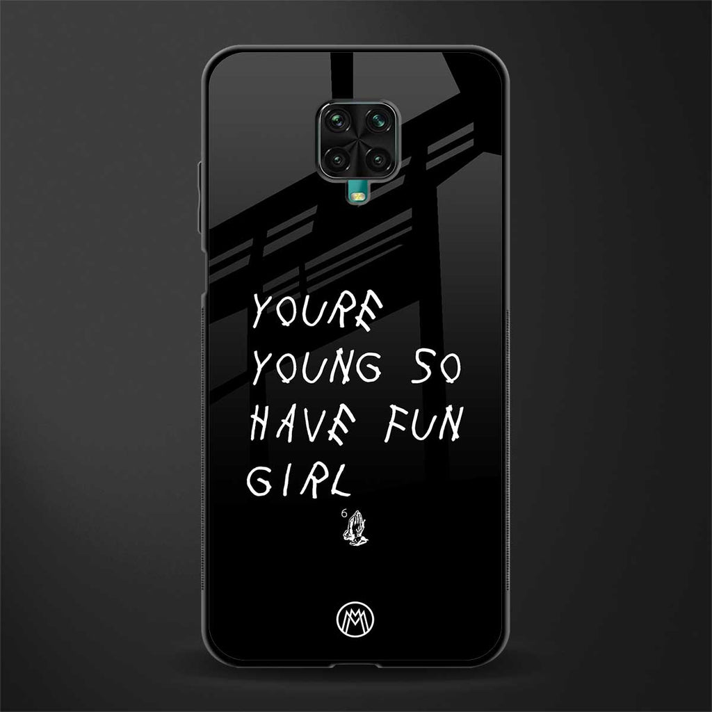 you are young glass case for redmi note 9 pro image