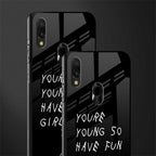 you are young glass case for redmi y3 image-2