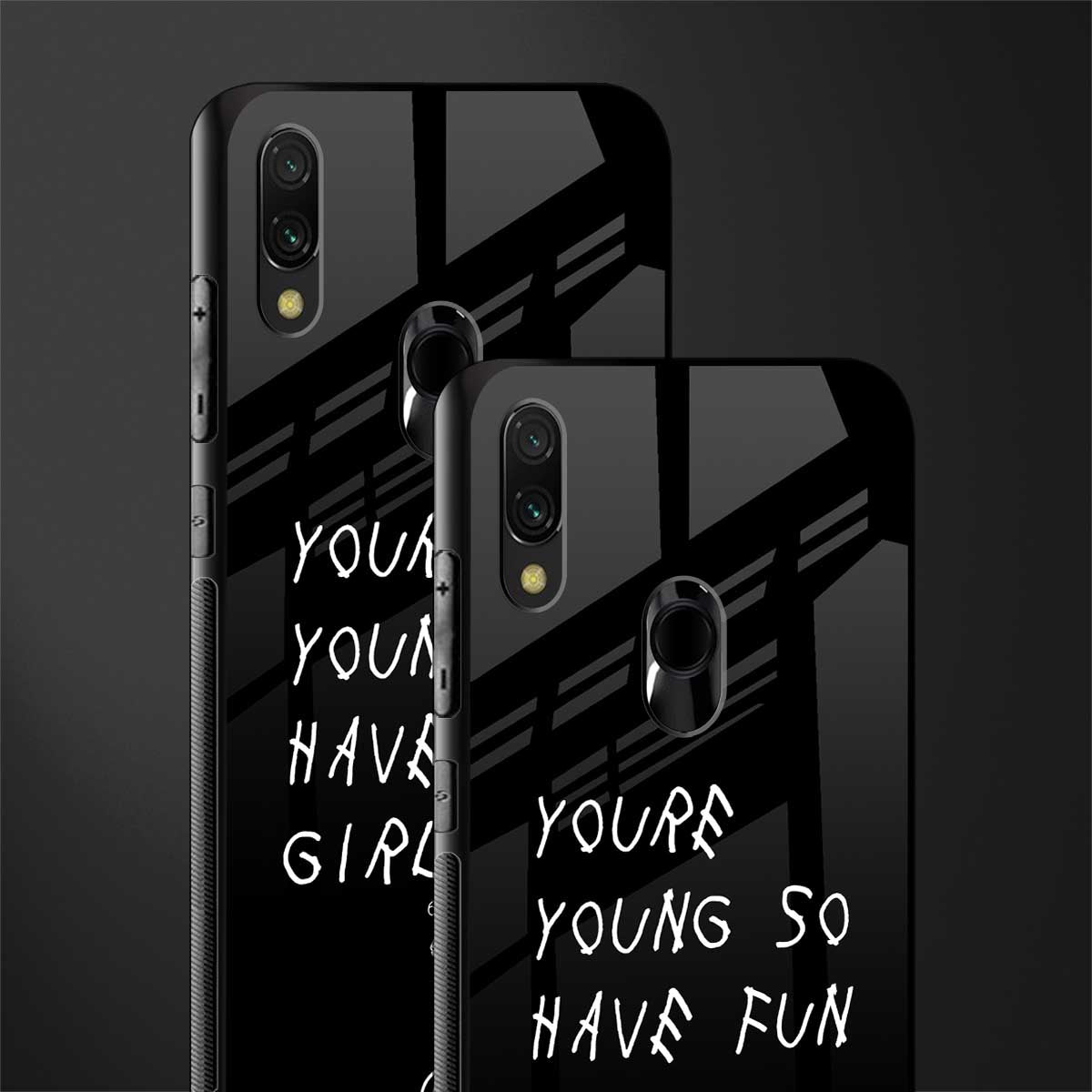 you are young glass case for redmi y3 image-2