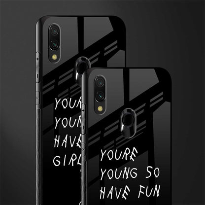 you are young glass case for redmi y3 image-2