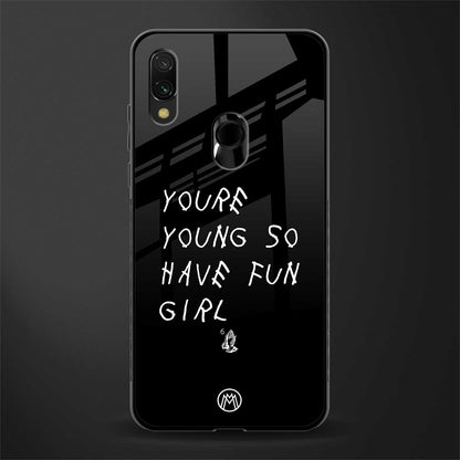 you are young glass case for redmi note 7 image
