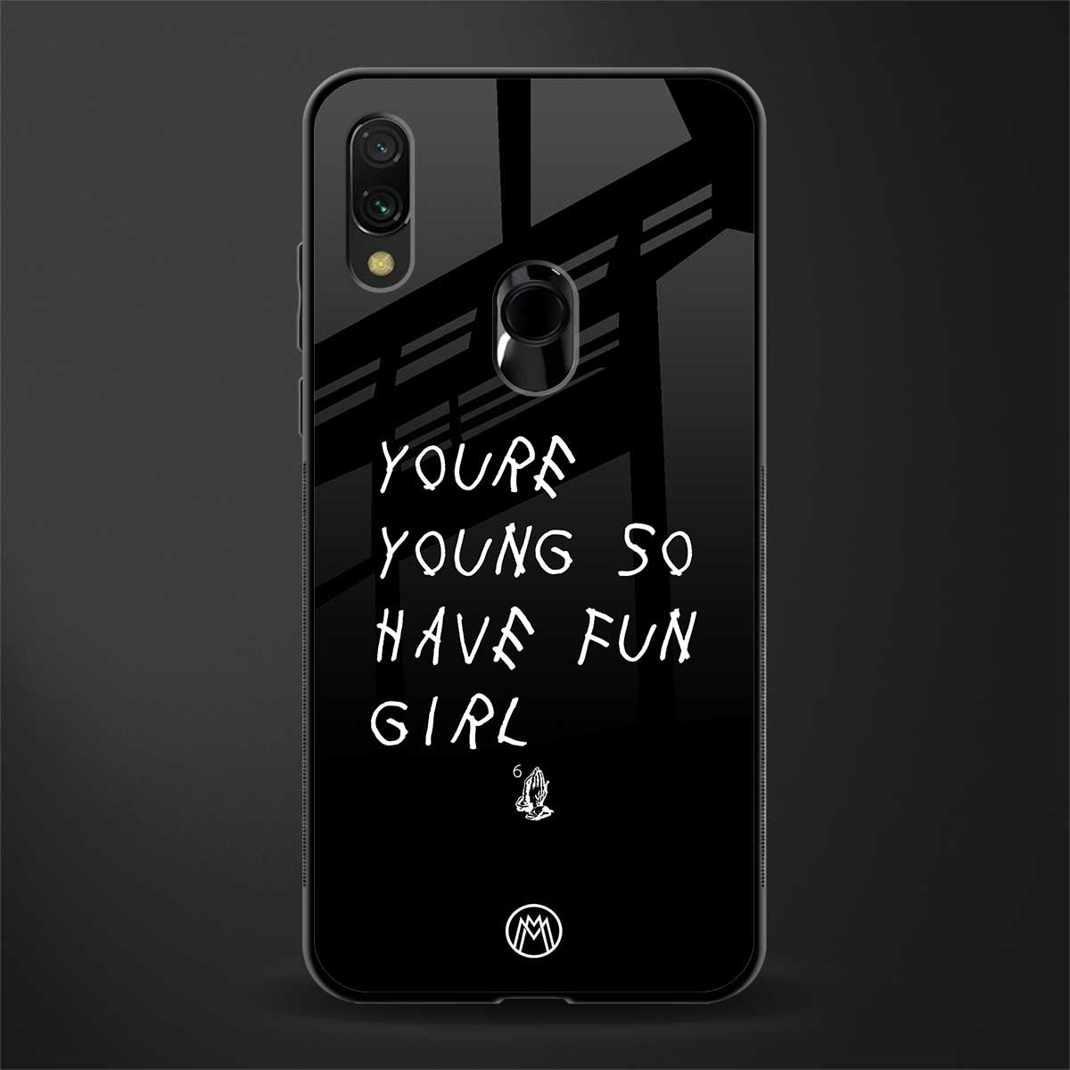 you are young glass case for redmi 7redmi y3 image