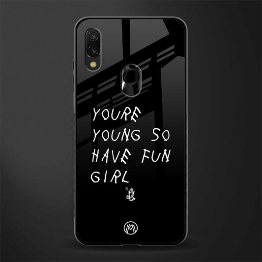 you are young glass case for redmi y3 image