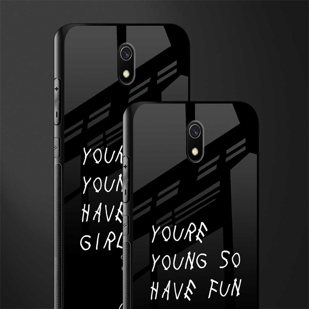 you are young glass case for redmi 8a image-2