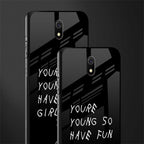 you are young glass case for redmi 8a image-2