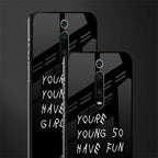 you are young glass case for redmi k20 image-2