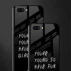you are young glass case for realme c1 image-2
