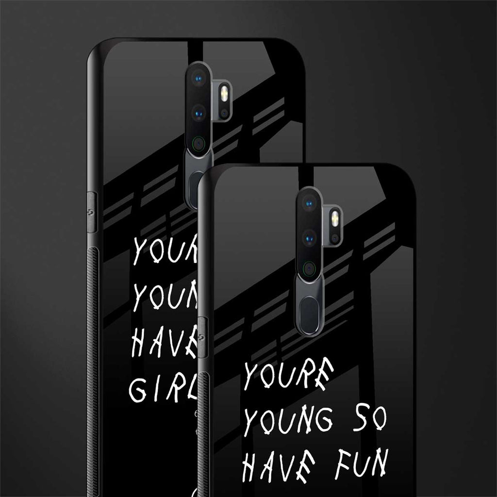 you are young glass case for oppo a9 2020 image-2