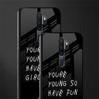 you are young glass case for oppo a9 2020 image-2