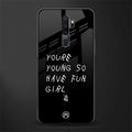 you are young glass case for oppo a9 2020 image