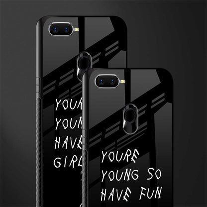you are young glass case for oppo a12 image-2