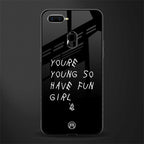 you are young glass case for oppo a12 image
