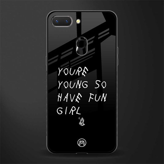 you are young glass case for oppo a5 image