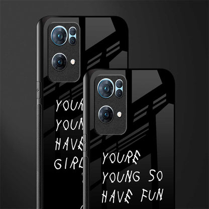 you are young glass case for oppo reno7 pro 5g image-2