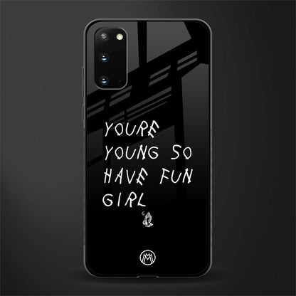 you are young glass case for samsung galaxy s20 image