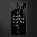 you are young glass case for redmi note 9 image