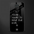 you are young glass case for redmi note 9 image