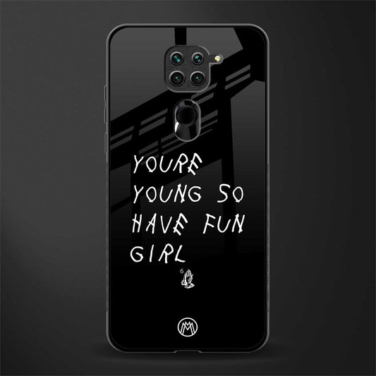 you are young glass case for redmi note 9 image