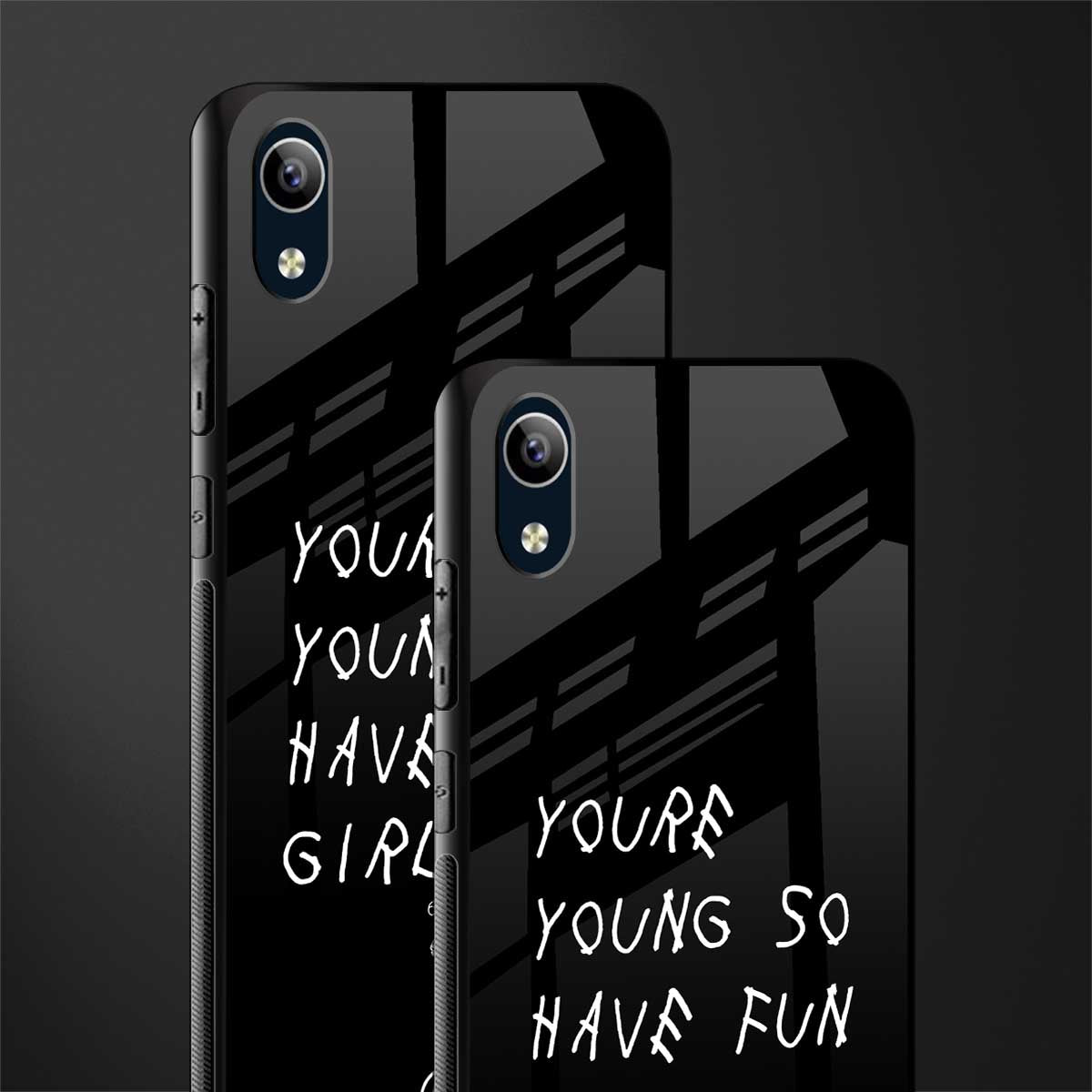 you are young glass case for vivo y1s without fingerprint image-2