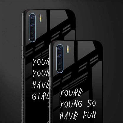 you are young glass case for oppo f15 image-2