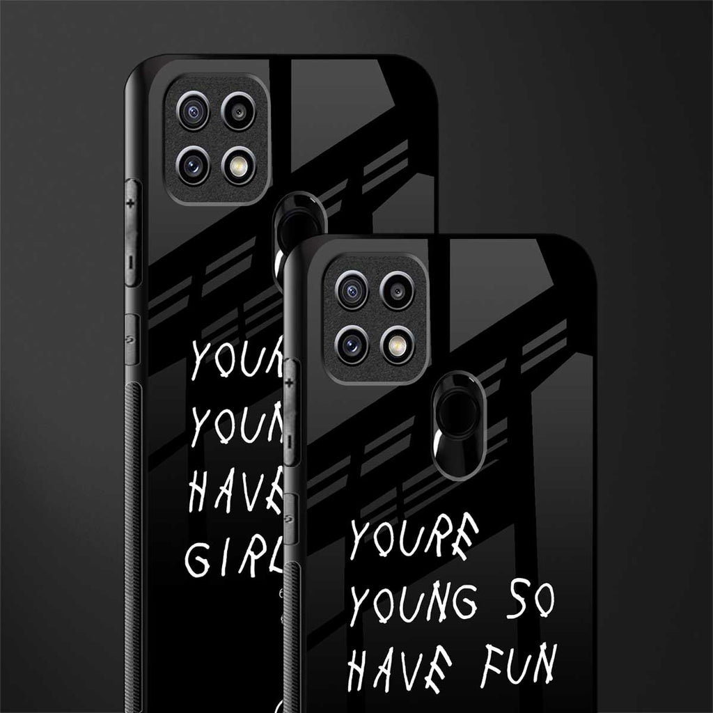 you are young glass case for oppo a15s image-2