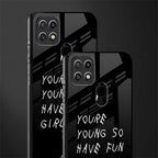 you are young glass case for oppo a15s image-2
