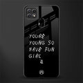 you are young glass case for oppo a15s image