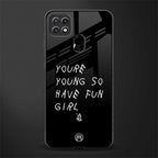 you are young glass case for oppo a15s image