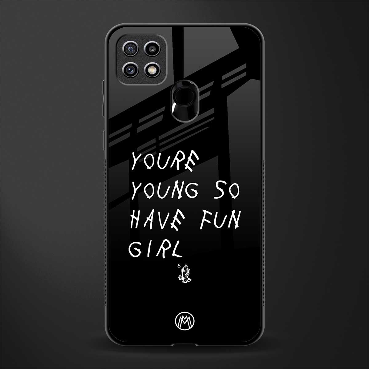 you are young glass case for oppo a15s image