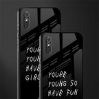 you are young glass case for redmi 9a image-2