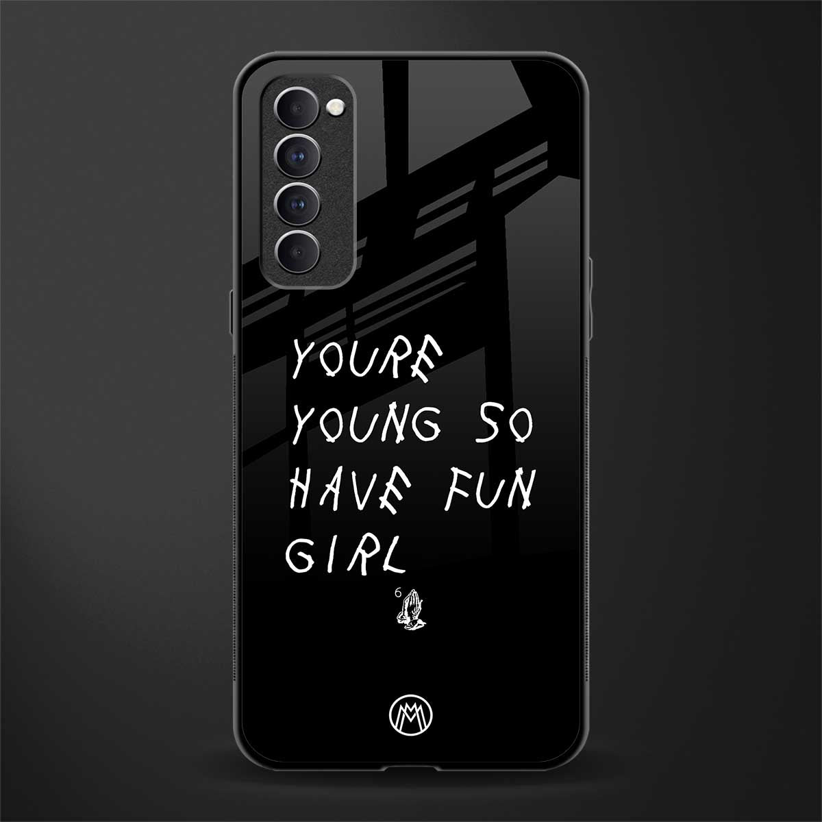 you are young glass case for oppo reno 4 pro image
